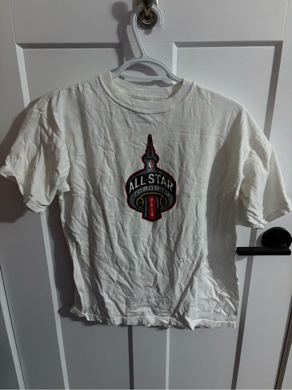 NBA White Cotton Crewneck Tee XL
